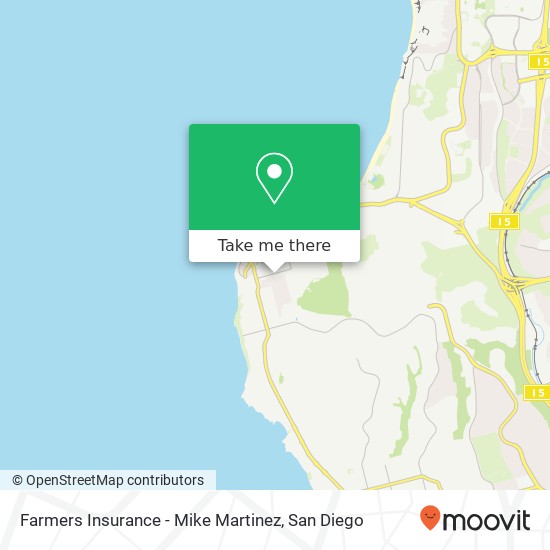 Mapa de Farmers Insurance - Mike Martinez