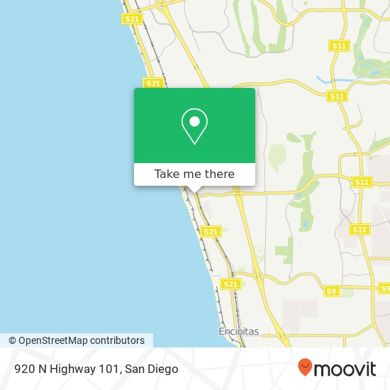 920 N Highway 101 map