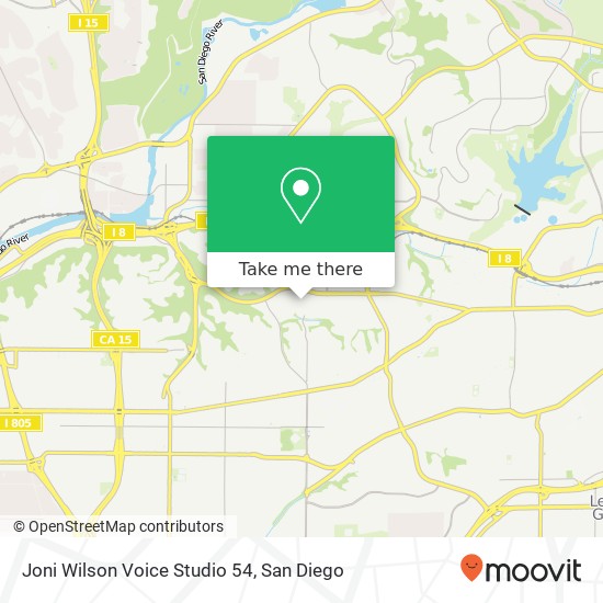 Mapa de Joni Wilson Voice Studio 54
