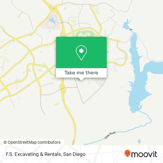 F.S. Excavating & Rentals map