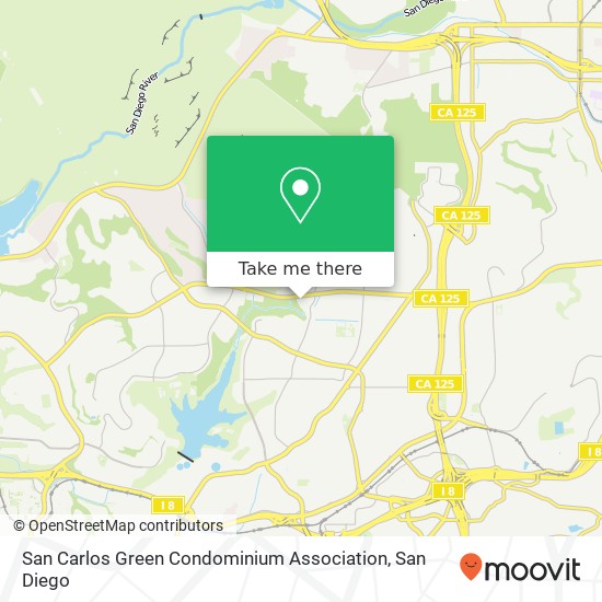 San Carlos Green Condominium Association map