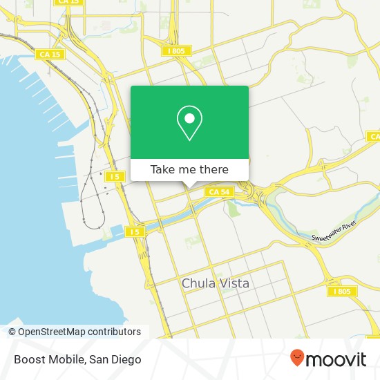 Mapa de Boost Mobile