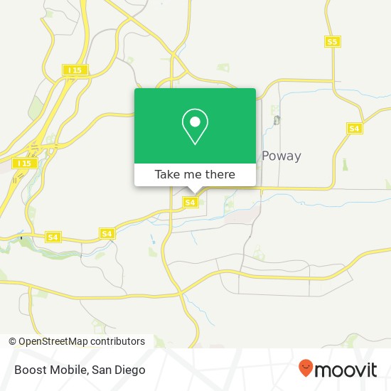 Mapa de Boost Mobile