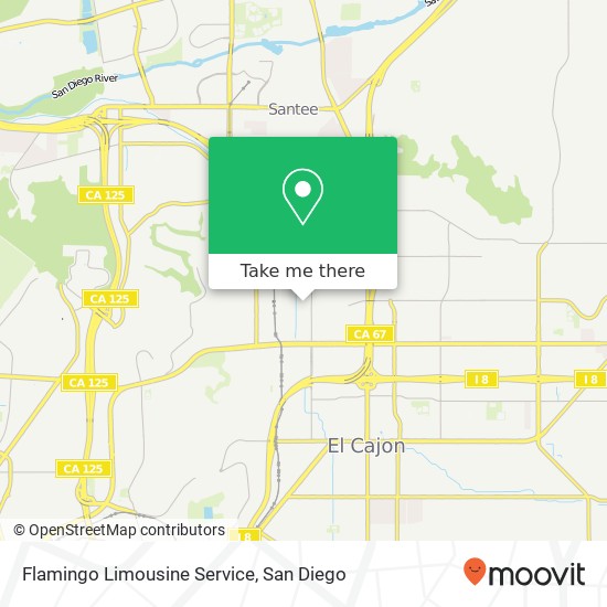 Mapa de Flamingo Limousine Service