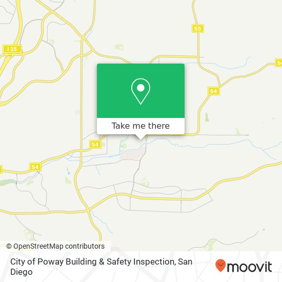 Mapa de City of Poway Building & Safety Inspection