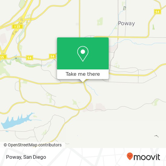 Mapa de Poway