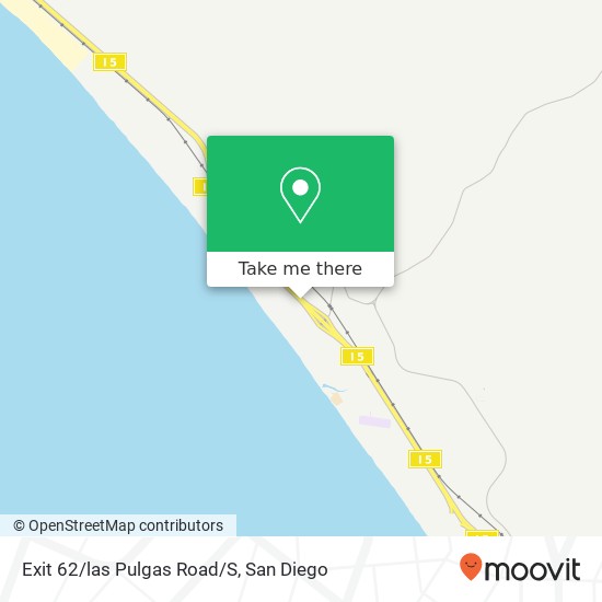 Exit 62/las Pulgas Road/S map