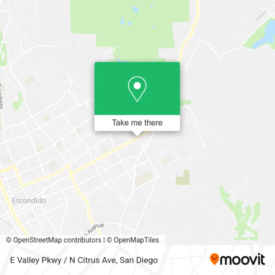E Valley Pkwy / N Citrus Ave map