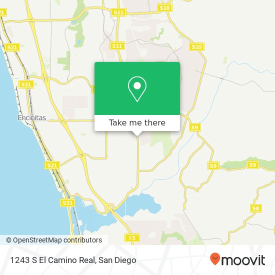 1243 S El Camino Real map