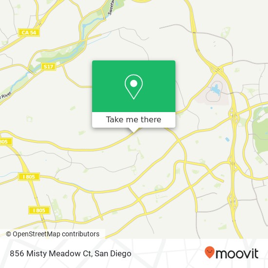 Mapa de 856 Misty Meadow Ct