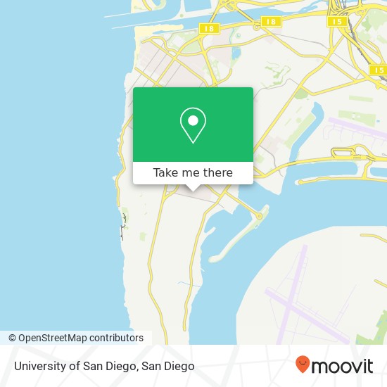 Mapa de University of San Diego