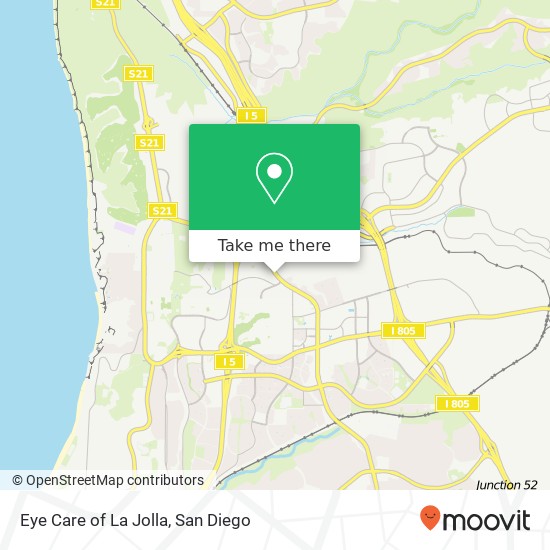 Eye Care of La Jolla map