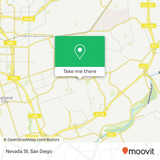 Nevada St map