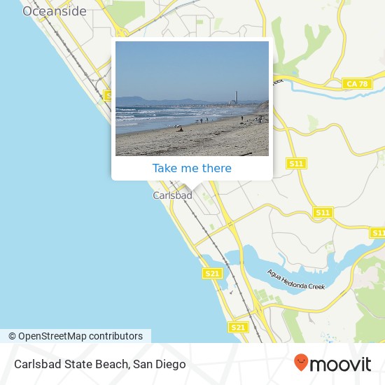 Mapa de Carlsbad State Beach