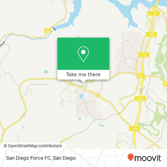 Mapa de San Diego Force FC