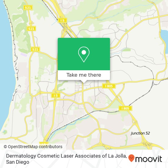 Dermatology Cosmetic Laser Associates of La Jolla map