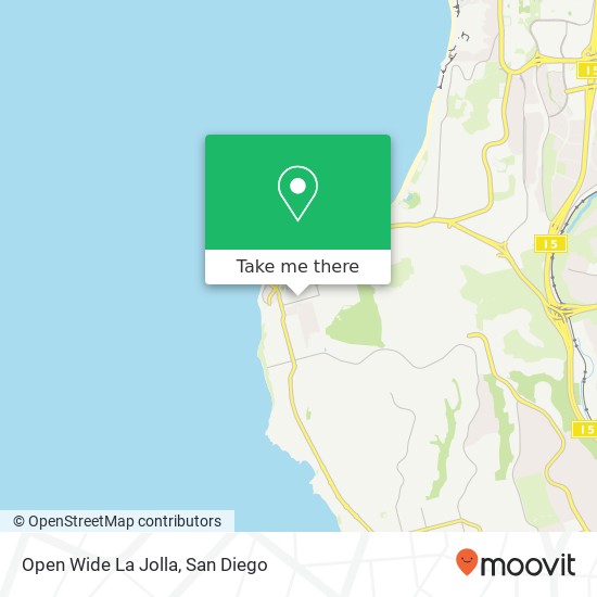 Open Wide La Jolla map