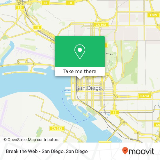 Mapa de Break the Web - San Diego