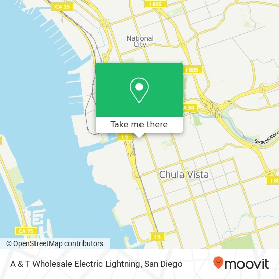 Mapa de A & T Wholesale Electric Lightning