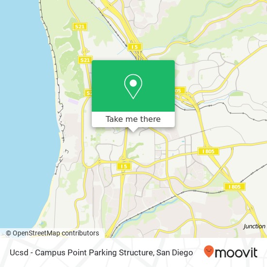 Mapa de Ucsd - Campus Point Parking Structure