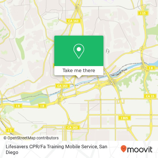 Lifesavers CPR / Fa Training Mobile Service map