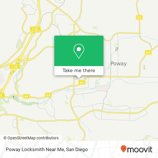 Mapa de Poway Locksmith Near Me