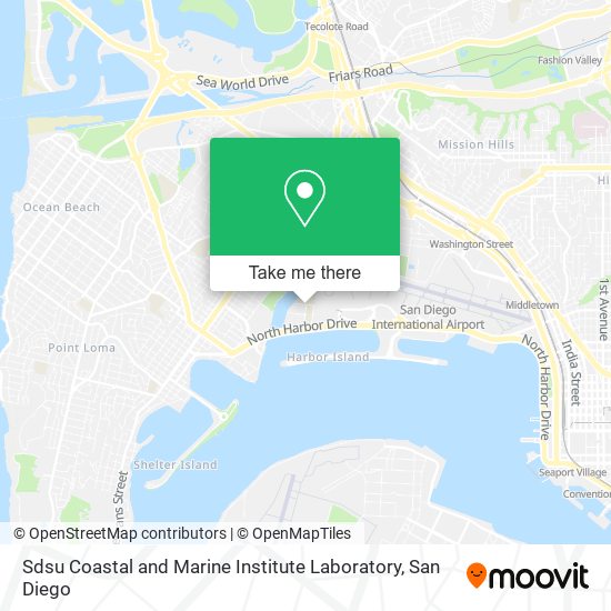 Sdsu Coastal and Marine Institute Laboratory map