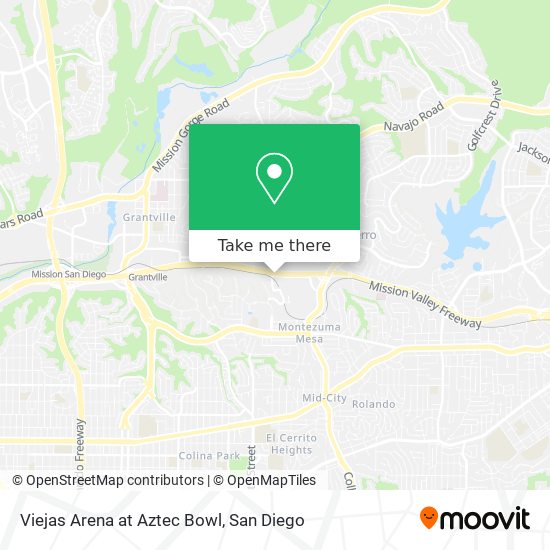 Mapa de Viejas Arena at Aztec Bowl