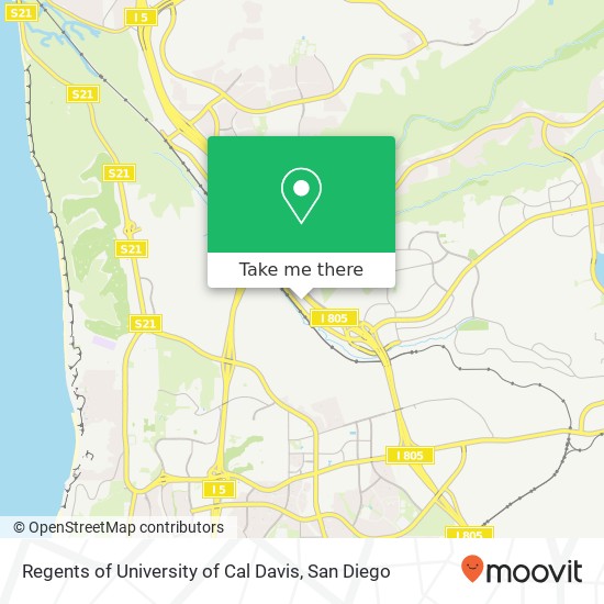Mapa de Regents of University of Cal Davis