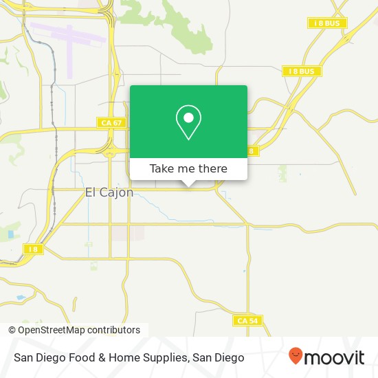 San Diego Food & Home Supplies map