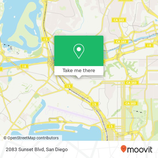 2083 Sunset Blvd map