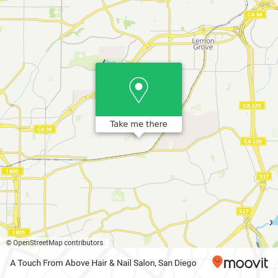 Mapa de A Touch From Above Hair & Nail Salon