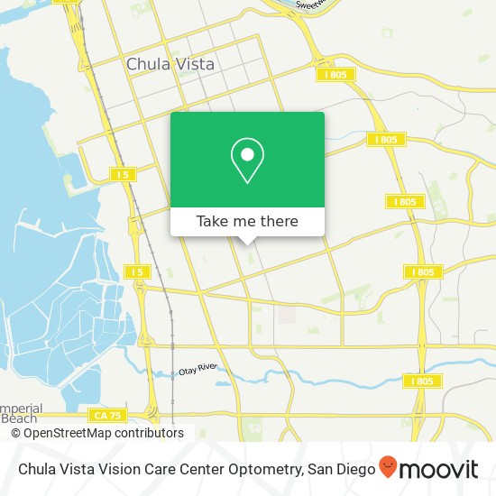 Mapa de Chula Vista Vision Care Center Optometry