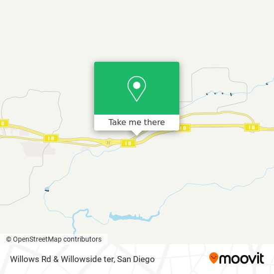 Willows Rd & Willowside ter map