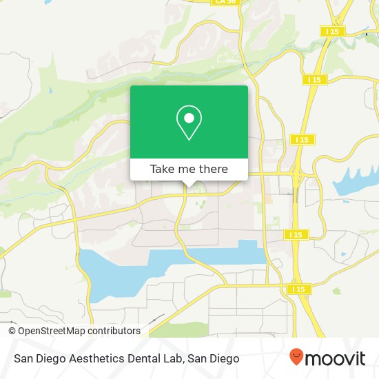 San Diego Aesthetics Dental Lab map