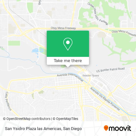 San Ysidro Plaza las Americas map