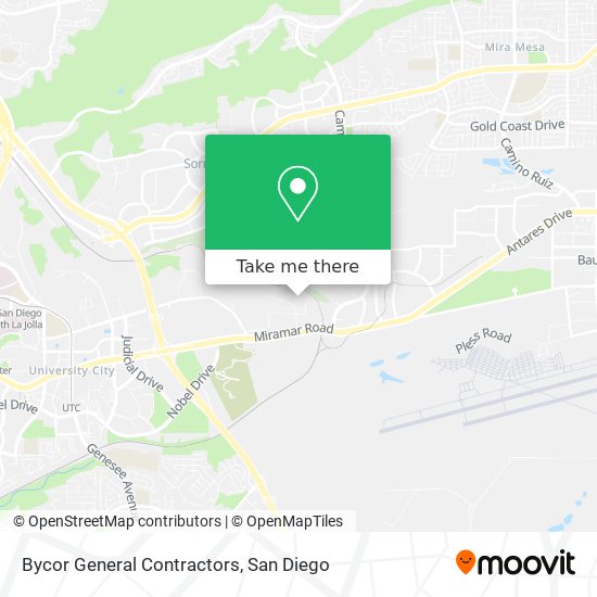 Bycor General Contractors map