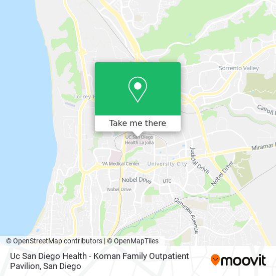 Mapa de Uc San Diego Health - Koman Family Outpatient Pavilion