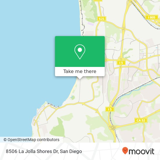Mapa de 8506 La Jolla Shores Dr