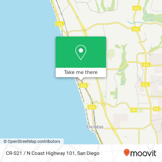 CR-S21 / N Coast Highway 101 map