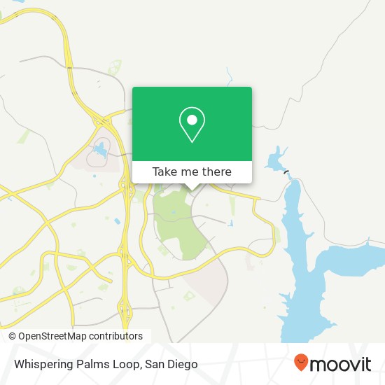 Mapa de Whispering Palms Loop