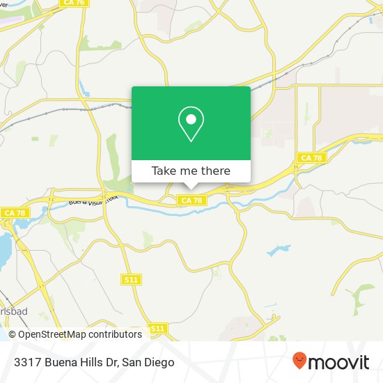 Mapa de 3317 Buena Hills Dr