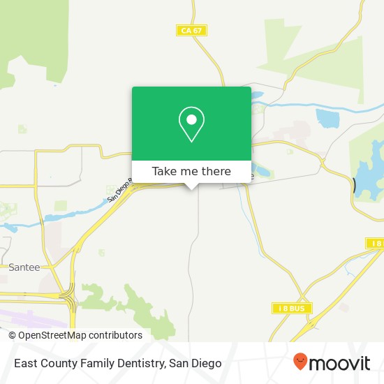 Mapa de East County Family Dentistry