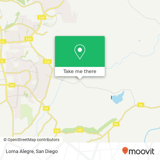 Loma Alegre map