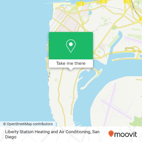 Liberty Station Heating and Air Conditioning map