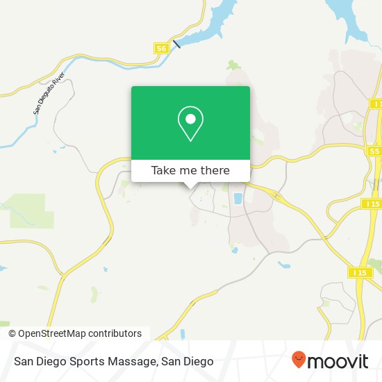 San Diego Sports Massage map