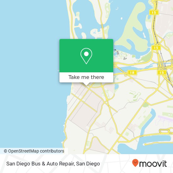 San Diego Bus & Auto Repair map