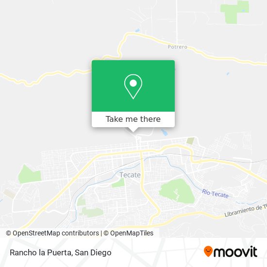 Rancho la Puerta map