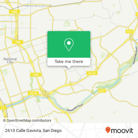 Mapa de 2610 Calle Gaviota