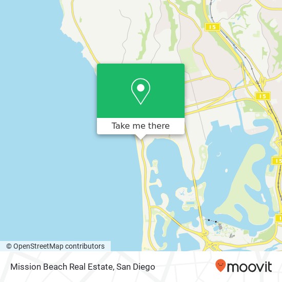 Mission Beach Real Estate map